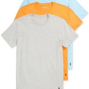 Polo Ralph Lauren Three 3 Pack Crew Neck Tee Shirt